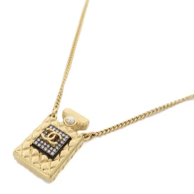 Collar Botella Perfume CHANEL Chapado en Oro Foto 1 de 4