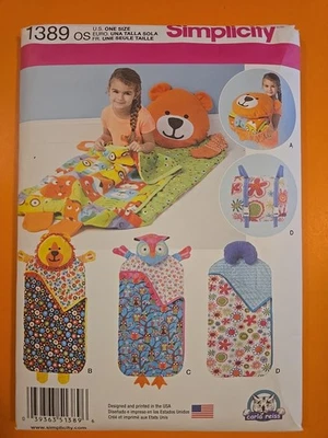 SIMPLICITY PATTERN 1389 CHILD'S NAP PACKS - Image 1 of 3