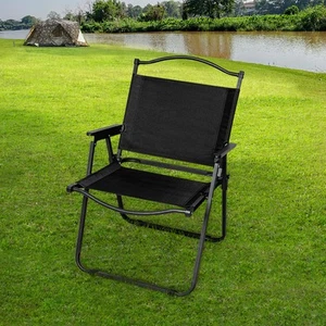 Levede Camping Chair Folding Outdoor Portable Foldable Fishing Beach Picnic - Picture 1 of 9