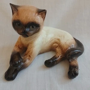 Vintage Goebel Porcelain Siamese Cat Kitten figurine West Germany 3102710 EUC - Picture 1 of 7