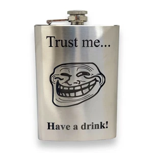 8oz Trust Me Have a Drink Stainless Steel Flask - Picture 1 of 9