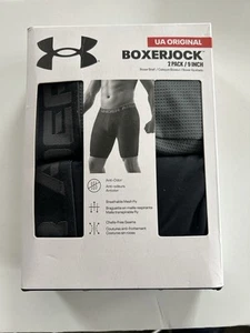 Under Armour Original BoxerJock Men’s 5XL 9” Boxer Brief 2 Pk Gray Underwear - Picture 1 of 2