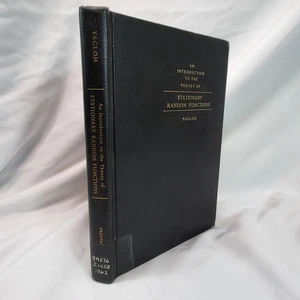 An Introduction to the Theory of Stationary Random Functions Yaglom 1962 Ex Libr - Picture 1 of 16