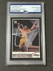 JOHN CENA 2014 TOPPS WWE ROAD TO WRESTLEMANIA SIGNED AUTOGRAPHED CARD PSA/DNA - Picture 1 of 2