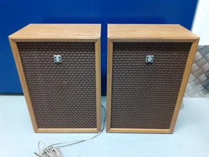Vintage Sanyo HIFI Stereo Speakers SX-2611 Retro Wooden 1970s Made In Japan - Picture 1 of 10
