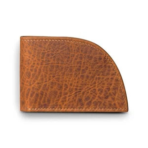 Cartera de cuero de bisonte RFID con bolsillo frontal para hombre, marrón - diseño clásico plegable Ho... - Imagen 1 de 6