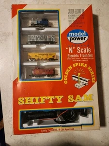 Model Power Shifty Sam N Scale Golden Spike Electric Train Set No 1180 - Picture 1 of 8