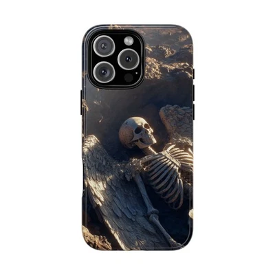 Fallen Angel Skeleton Sun Grave Phone Case for iPhone, Samsung Galaxy, Pixel - Image 1 of 4