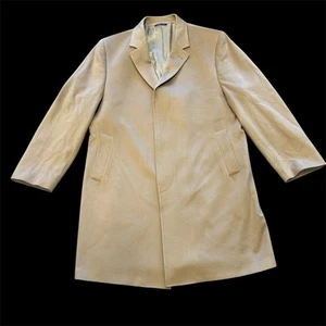 Vintage RALPH LAUREN Loro Piana & Co. Script Label Wollmantel hellbraun Größe 48R - Bild 1 von 22