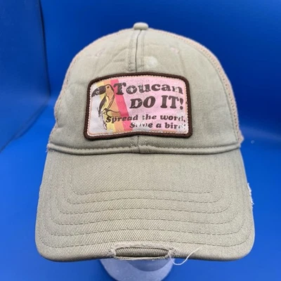 Vintage Fossil Hat Cap Mens Toucan Snapback Patch Distressed Laguna Beach Skull - Image 1 of 4