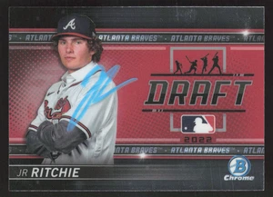 Carta Baseball JR Ritchie Firmata 2022 Bowman Draft Night # BDN-6 Atlanta Braves - Foto 1 di 2