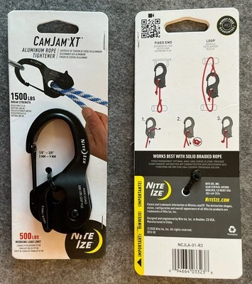 Nite Ize CamJam XT 500 lb Aluminum Rope Tightener - Large (P/N NCJLA-01-R3)