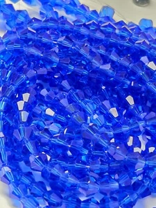 225 piezas Cuentas de cristal facetado azul 6 mm 5 hilos - Imagen 1 de 10