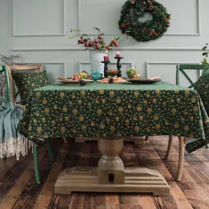 Rectangular Tablecloth Evening Party Printed Dining Table Cloth Cover Home Decor - Picture 1 of 23