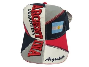 New Argentina Mens Size OSFA Adjustable Multicolor Cap Hat - Picture 1 of 4