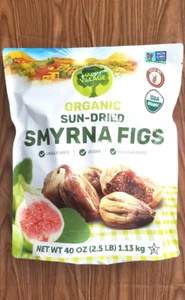 ORGANIC SUN-DRIED SMYRNA FIGS 40 OZ VEGAN ,NO SUGAR ADDED - Picture 1 of 4