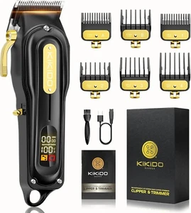 Kikido Professional Hair Clippers Set Cordless Men Barber Haircut Kit - Picture 1 of 7