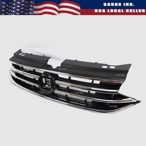 new front bumper upper main grille insert R-line chrome fits 2022- 2024 Tiguan - Bild 1 von 5