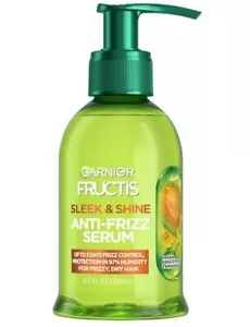 Garnier Fructis Sleek & Shine Anti-Frizz Serum for Frizzy, Dry Hair, Argan Oil, - Picture 1 of 7