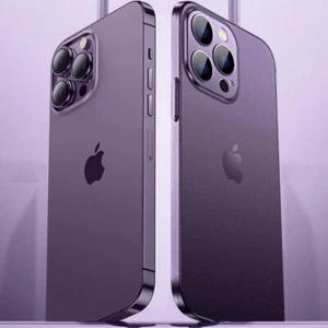 For iPhone 16 15 Plus 14 Pro Max 13 Hard Back Case Ultra-thin Matte Clear Cover - Picture 1 of 29