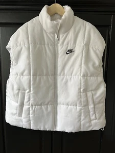 Nike Sportswear Clásico Puffer Chaleco Térmico Talla Mediana Chaqueta Blanca Suelta * - Imagen 1 de 6