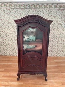 Dollhouse Miniature Severin Suitor Hutch in Mahogany - Platinum Collection - Picture 1 of 3