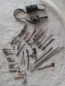 Lot Of 38 Action Figures Wappons, Knife, Shot Gun, Hammers For NECA or Others - Picture 1 of 11