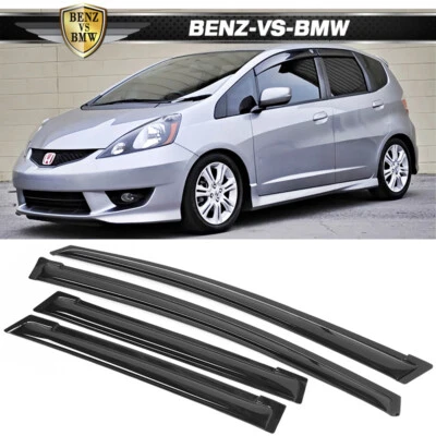 Juego de 4 viseras de ventana hatchback para Honda Fit GE 09-14 Foto 1 de 4