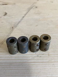 4x Brass 1/4” Tuning Capacitor Shaft Coupler Extender Spindle Radio Part - F60 - Picture 1 of 2
