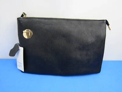 Cartera clutch negra extendida New Era of Style Foto 1 de 4