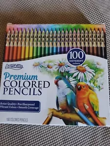 Artists Quality Premium Colored Pencils 100 Count Pre Sharpened - School Supply - Picture 1 of 5