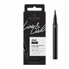 Eylure Line & Lash BLACK False Lash Strip Adhesive Glue Pen All Day Wear & Hold