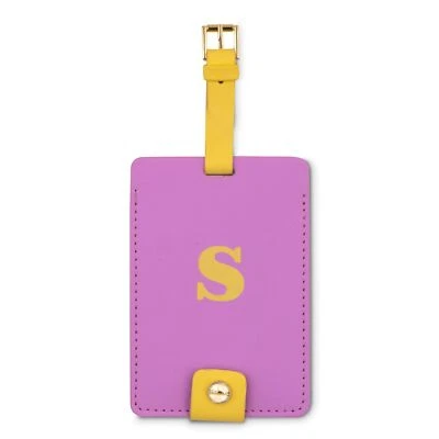Kate Spade New York Leatherette Luggage Tag with Secure Strap, Colorful Suitc... - Image 1 of 4
