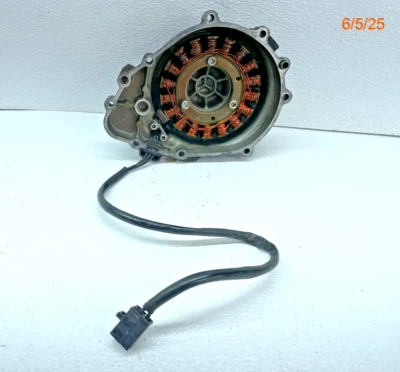 98-99 1999 Kawasaki Ninja ZX 600 G ZX6R engine stator & side cover Foto 1 de 4