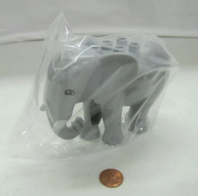 ¡Nuevo! Lego Duplo Grande Gris Adulto Elefante Animal Circo Safari Zoo con Colmillos Blancos Foto 1 de 4