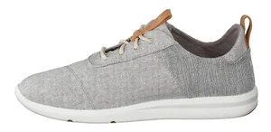 Scarpe casual Toms Cabrillo ~ donna 9 ~ NUOVE ~ mix Chambray grigio pioggia ~ sneakers - Foto 1 di 9