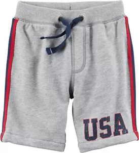 Carter's Toddler Boys' Pull-On USA French Terry Shorts   2T,3T,4T - Picture 1 of 2