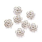 10Pcs Ornament Hole Charm Acrylic All-Match Pendant  For Jewelry Making