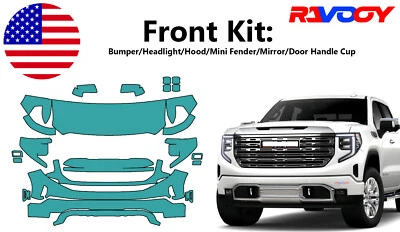 For GMC Sierra 1500 Denali AT4 SLT 2022-2025 Paint Protection Film PreCut PPF - Image 1 of 4