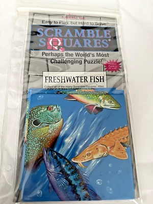 b dazzle Scramble Squares Jigsaw Puzzle Freshwater Fish 9 Piece Ages 4 to 104 - Image 1 of 4