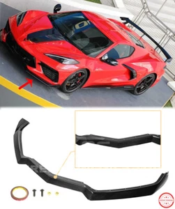 CARBON FLASH PAINTED Front Lip For 20-Up Corvette C8 Stingray Z51 GM 5VM Style - Picture 1 of 11