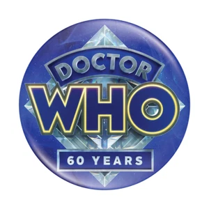Doctor Who Button Badge 58mm (2.25") 60th Anniversary Logo - Picture 1 of 2