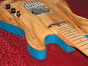 MAKER DIRECT Barry Kerr, Tele Style Elec', Carved Maple Top, Mr GLyne P'ups-NZ - Picture 1 of 12