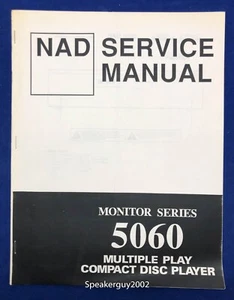 Original NAD 5060 Multiple Play Compact Disk Player Service Manual - Picture 1 of 1