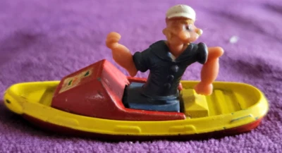 Popeye The Sailor Man In Paddle Boat ~ 1980 Corgi Juniors Great Britain KFS - Image 1 of 4