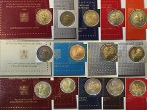 Vatikan 2 Euro 2004 - 2024 Sondermünzen / Gedenkmünze im Folder, AUSWAHL (S2-6 - Bild 1 von 29