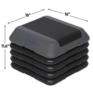 16" x 16" Adjustable Aerobic Step Platform with 4 Risers Extra Risers Workout - Picture 1 of 11