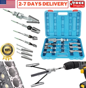 Auto Engine Cylinder Hone Adjustable Deglazer Tool Kit 3/4" to 7" Grinding Holes - Bild 1 von 14