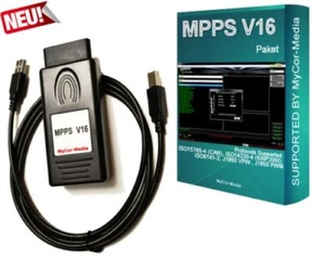 MPPS SMPS V18 adecuado para BMW VW AUDI SEAT OPEL MB coche ECU Tuning Tool Flasher - Imagen 1 de 1