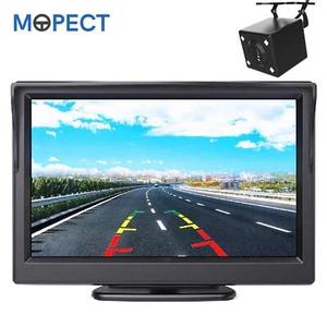 Telecamera posteriore impermeabile auto Mopect telecamera posteriore con monitor a colori 5 pollici - Foto 1 di 12